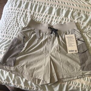 Size 6 Grey Lululemon Hiking Shorts